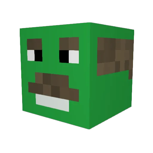 MrRegister Minecraft avatar head, 3D render