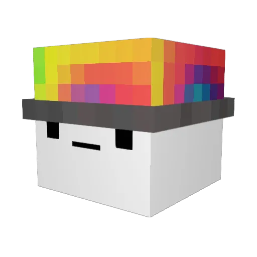 MrRetroVertigo Minecraft avatar head, 3D render