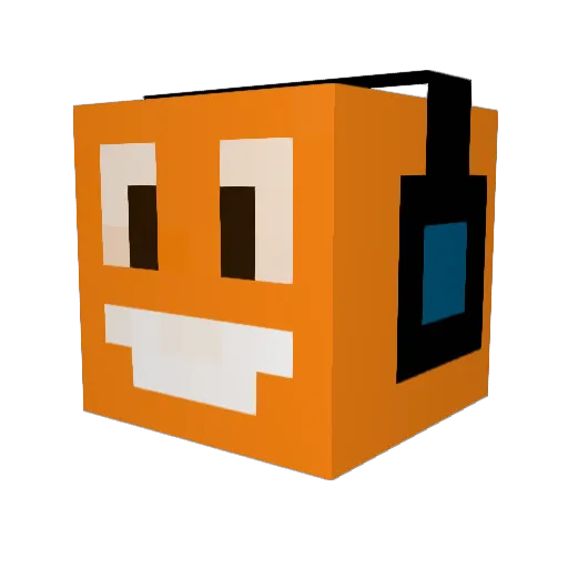 MrRezi Minecraft avatar head, 3D render