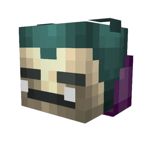 MrRidingmower Minecraft avatar head, 3D render