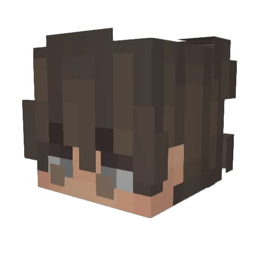 MrRiff49 Minecraft avatar head, 3D render