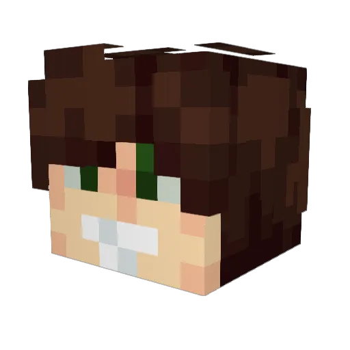 MrRight87 Minecraft avatar head, 3D render
