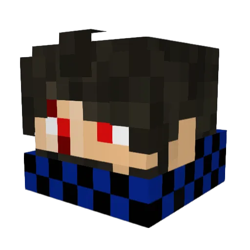 MrRikhook Minecraft avatar head, 3D render