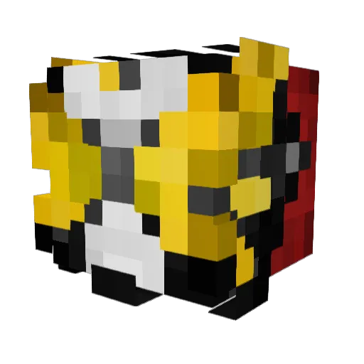 MrRoaders Minecraft avatar head, 3D render