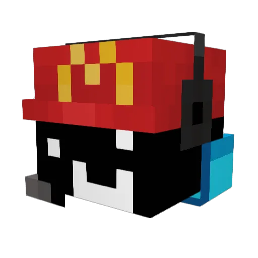 MrRobinsky Minecraft avatar head, 3D render