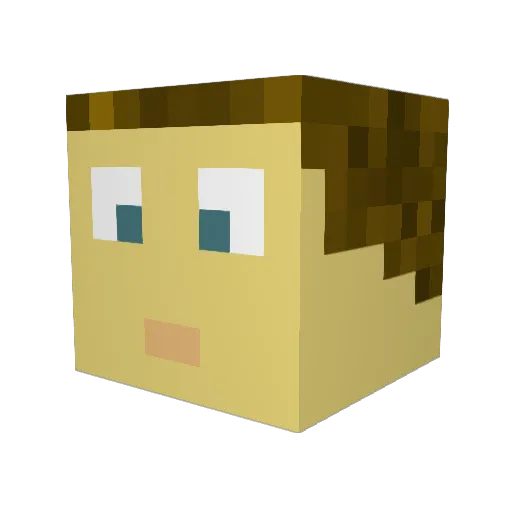 MrRockgon Minecraft avatar head, 3D render