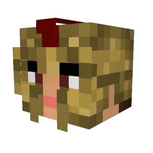 MrRosier Minecraft avatar head, 3D render