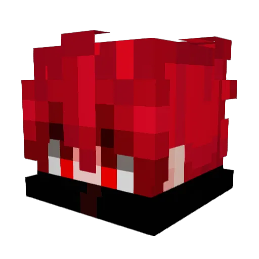 MrRuben07 Minecraft avatar head, 3D render