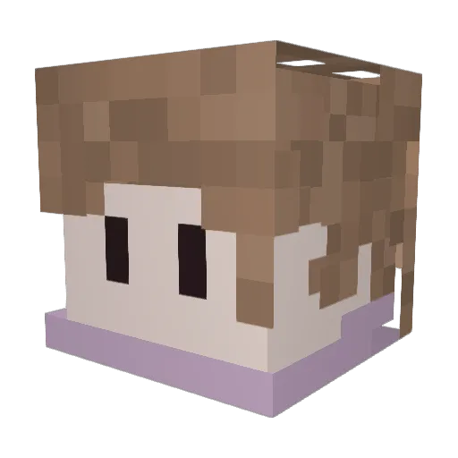MrRuke Minecraft avatar head, 3D render
