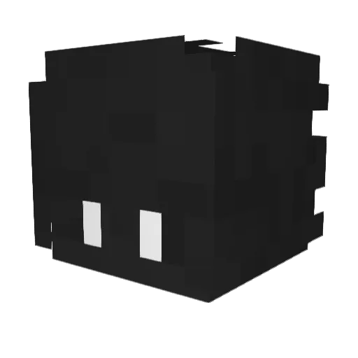 MrRushero Minecraft avatar head, 3D render