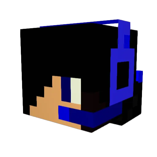 MrRussianBoy Minecraft avatar head, 3D render