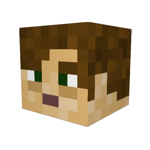 MrRyftz Minecraft avatar head, 3D render