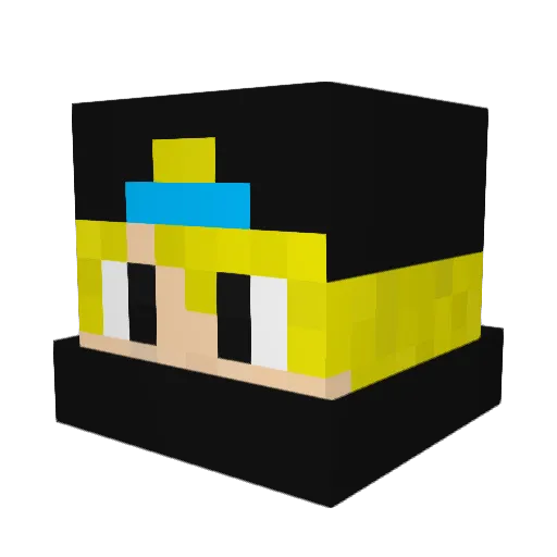MrSNA Minecraft avatar head, 3D render