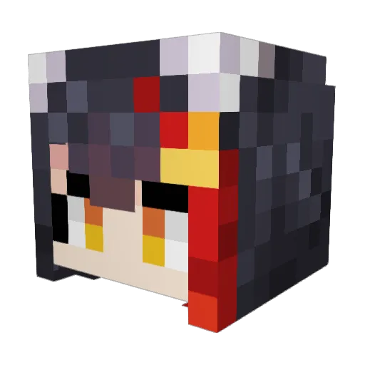 MrSNoWwWW Minecraft avatar head, 3D render