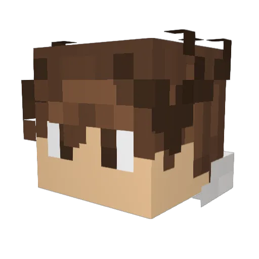 MrSQL Minecraft avatar head, 3D render