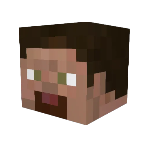 MrSalker Minecraft avatar head, 3D render