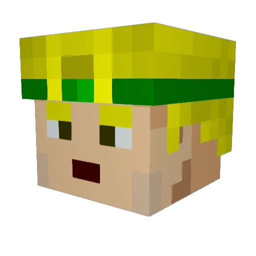 MrSavSan Minecraft avatar head, 3D render