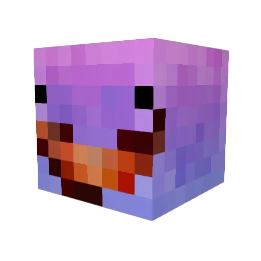 MrScarey Minecraft avatar head, 3D render
