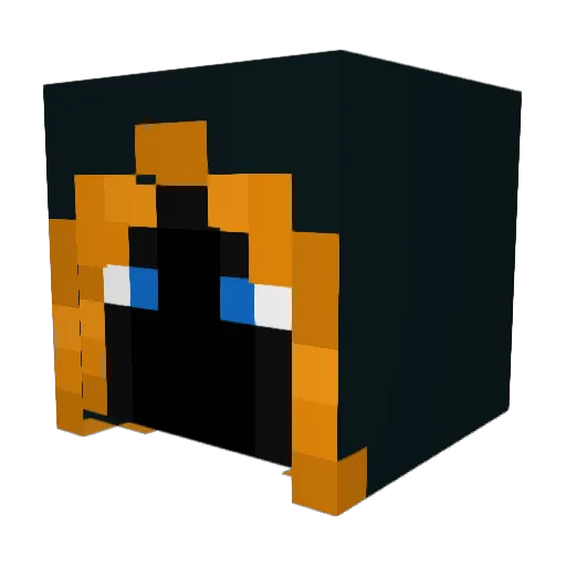 MrScaryFan Minecraft avatar head, 3D render