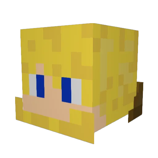 MrSchleppel Minecraft avatar head, 3D render
