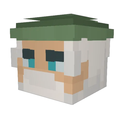 MrScorcher1 Minecraft avatar head, 3D render