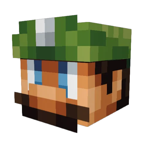 MrScratch94 Minecraft avatar head, 3D render