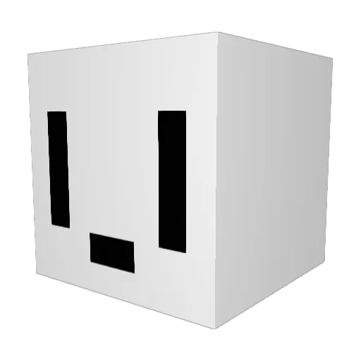 MrScribles Minecraft avatar head, 3D render