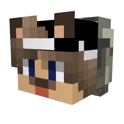 MrScully Minecraft avatar head, 3D render