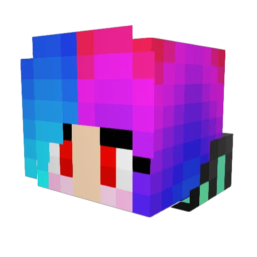 MrSebl Minecraft avatar head, 3D render