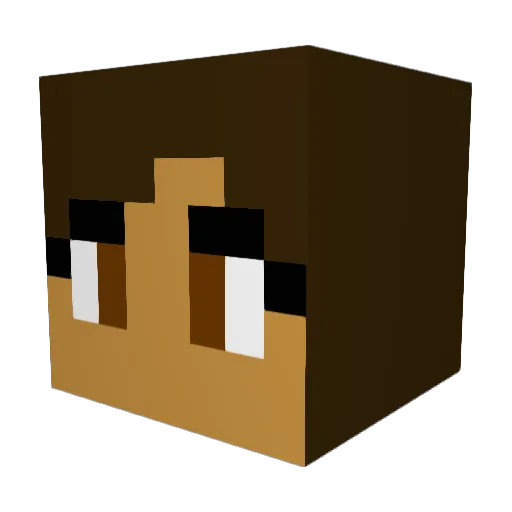 MrSeva255 Minecraft avatar head, 3D render