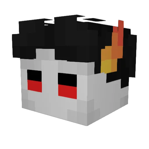 MrSexer Minecraft avatar head, 3D render