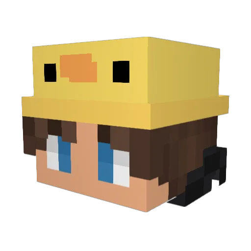 MrShadow39 Minecraft avatar head, 3D render