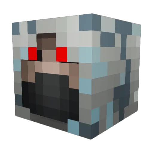 MrShadow_Hopper Minecraft avatar head, 3D render
