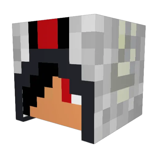 MrShadowss Minecraft avatar head, 3D render