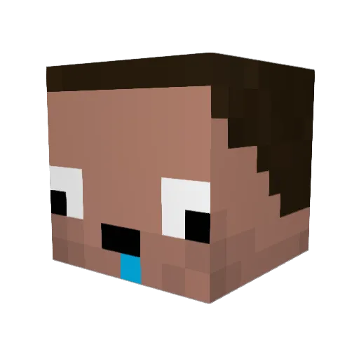 MrShan Minecraft avatar head, 3D render