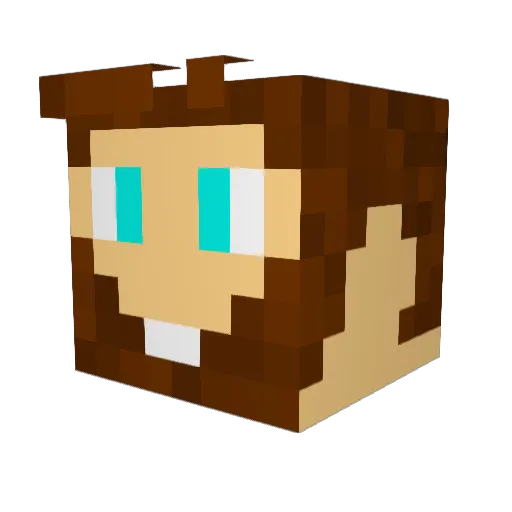 MrShock99 Minecraft avatar head, 3D render
