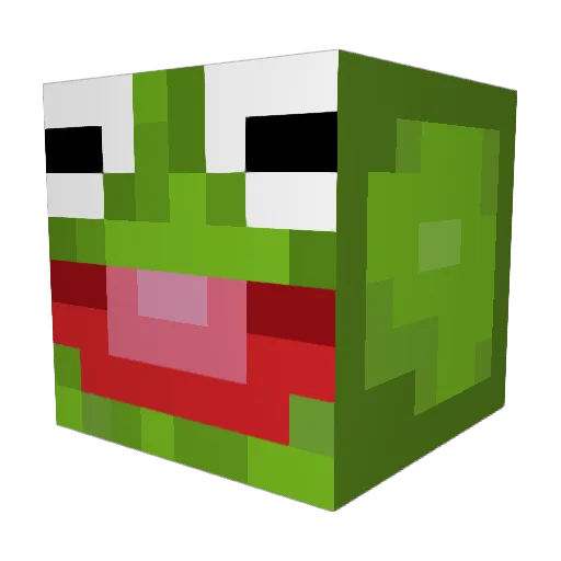 MrShrek69_ Minecraft avatar head, 3D render