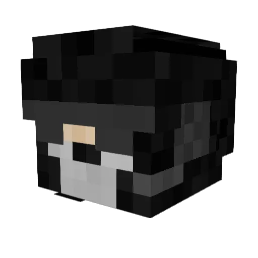MrSilent426 Minecraft avatar head, 3D render