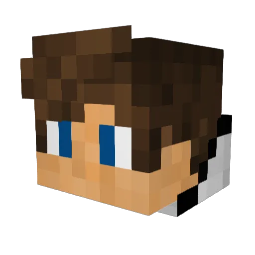 MrSilentBob Minecraft avatar head, 3D render