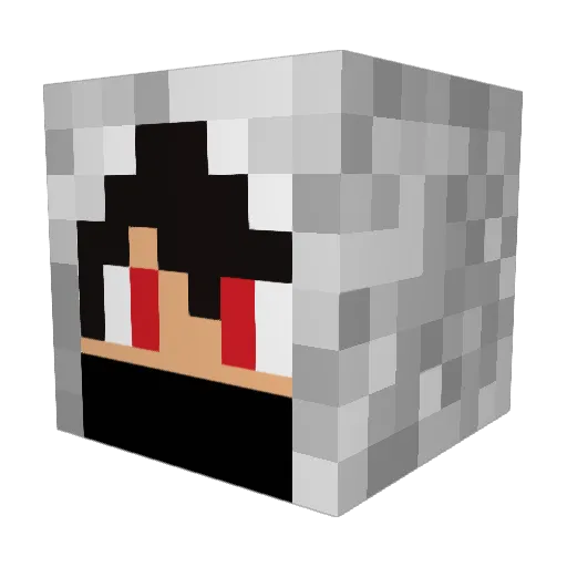 MrSimon001 Minecraft avatar head, 3D render