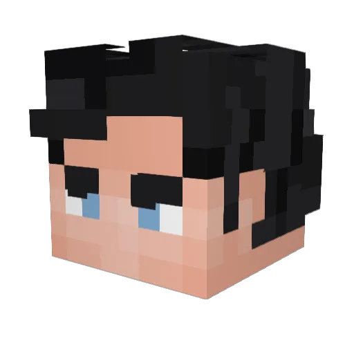MrSinPunteria Minecraft avatar head, 3D render