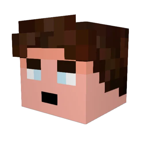 MrSinny_ Minecraft avatar head, 3D render