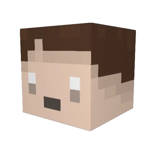 MrSirLogan Minecraft avatar head, 3D render