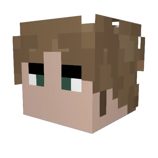 MrSke Minecraft avatar head, 3D render