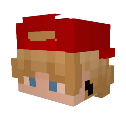 MrSkeewats Minecraft avatar head, 3D render