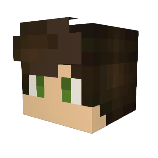 MrSkilberg Minecraft avatar head, 3D render