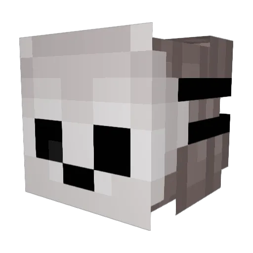 MrSkinnyJeans Minecraft avatar head, 3D render
