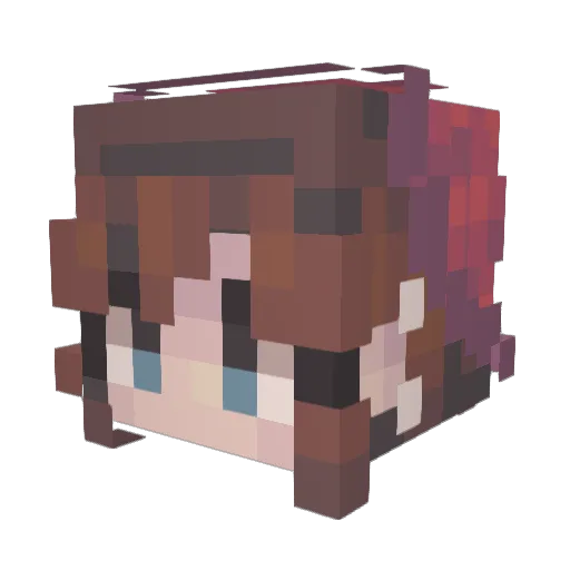 MrSkyesss Minecraft avatar head, 3D render