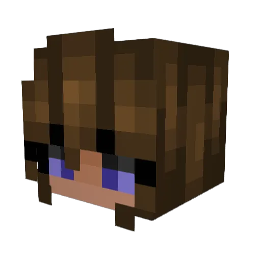 MrSlaz69 Minecraft avatar head, 3D render
