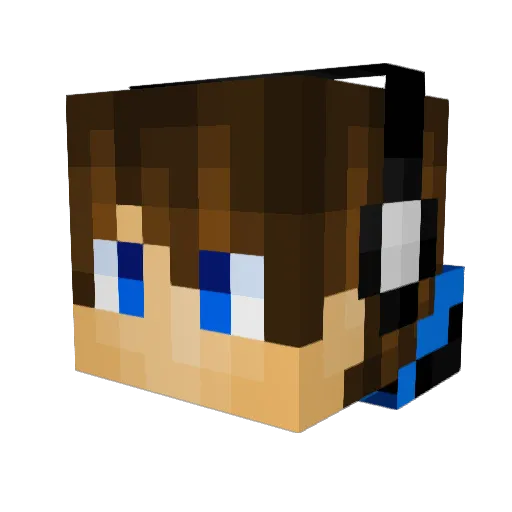MrSlimeTV Minecraft avatar head, 3D render